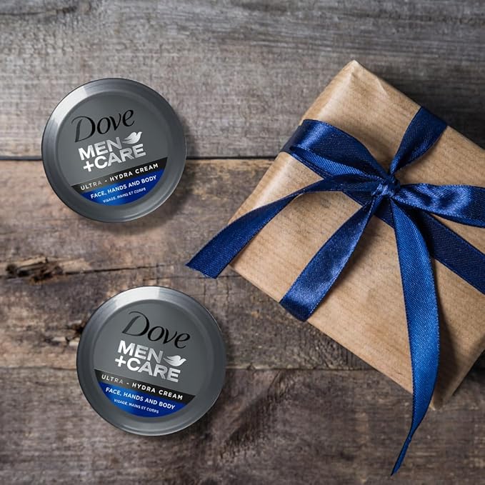 Dove Men+Care Ultra Hydra Cream, Face, Hands and Body care, All Skin Types, 5.07 Oz (Pack of 2)