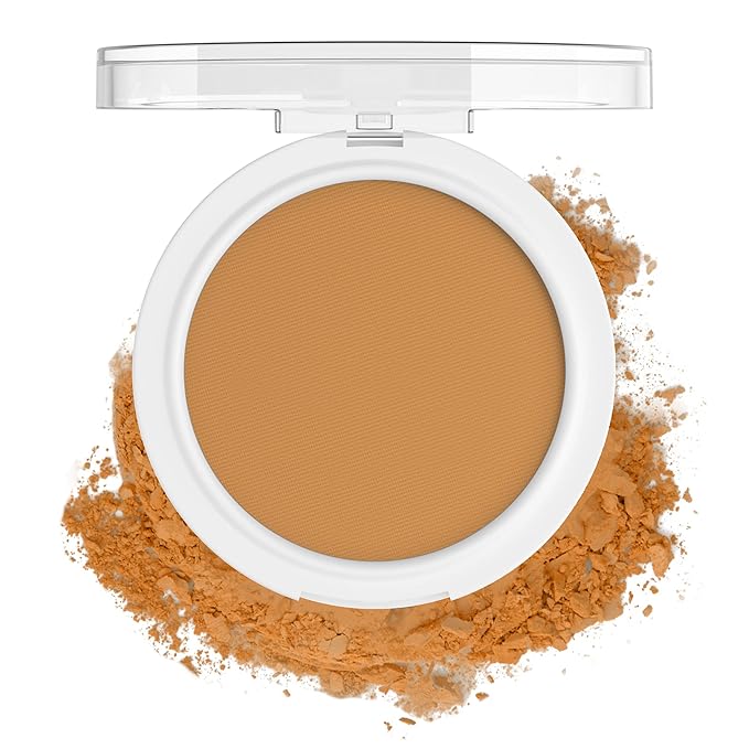 wet n wild Bare Focus Clarifying Finishing Powder | Matte | Pressed Setting Powder Medium-Tan (Pack of 2)