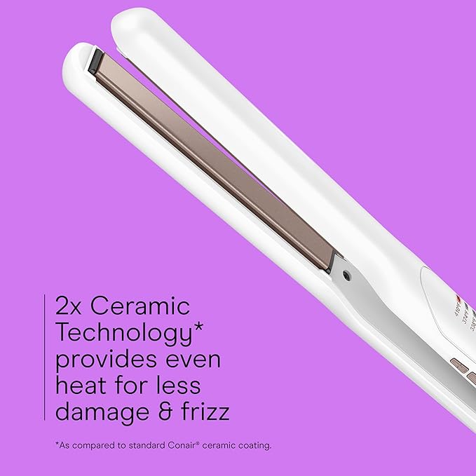 Conair Double Ceramic Flat Iron, 1/2-inch