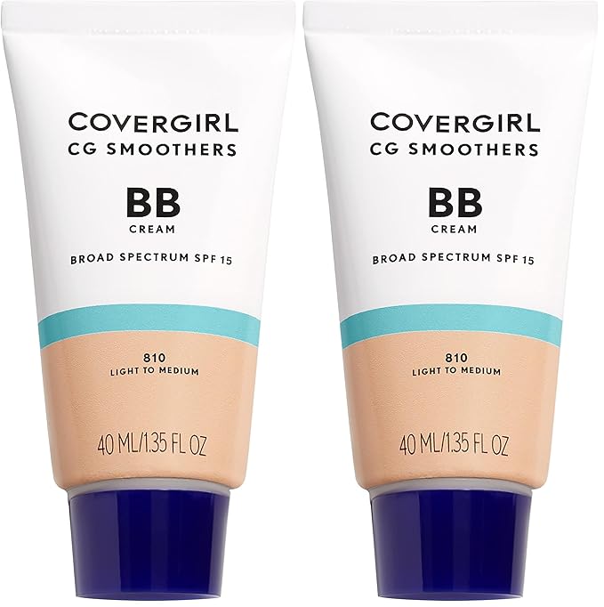 COVERGIRL Smoothers BB Cream, Lightweight, Light to Medium | Hydrating | SPF 21 | 1.35 Ounce | Pack of 2