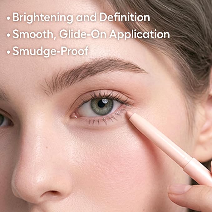COLORGRAM Under Eye Highlighter Stick 06 Cool Pink | Silky-Smooth Long-Lasting Highlighter & Contouring Stick for Smudge-Proof, Shining Daily Makeup | K-Beauty Face Highlighters & Luminizers