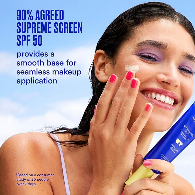 Supreme Screen SPF 50 Skinscreen Facial Sunscreen Moisturizer and Primer, 1.76 oz