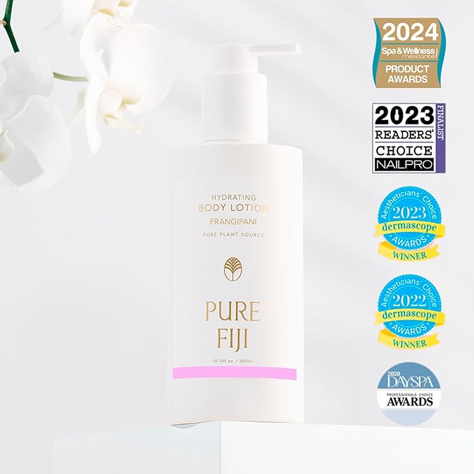 PURE FIJI Hydrating Body Lotion, Frangipani (10.14 Fl.Oz /300ml)
