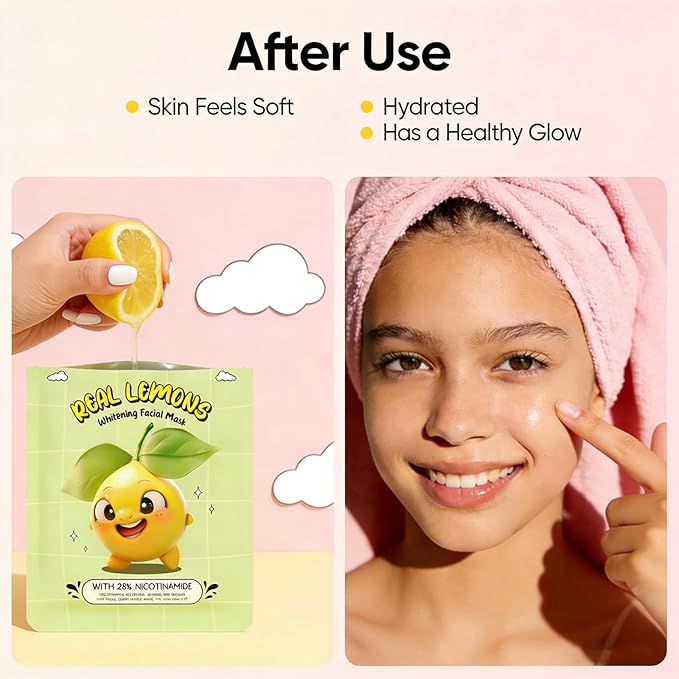 Collagen Face Masks Skincare Bulk,Hydrating Spa Face Mask Beauty for Sensitive Skin,Sheet Mask for Women Skin Care, Facial Mask Sets for Teen Girls (12 Masks Fruits)