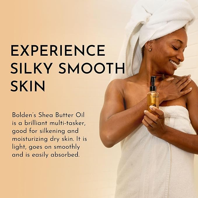 Bolden Skin Brightening Toner & Shea Oil Bundle – AHA Toner with 100% Natural Unscented Shea Oil with Vitamin E |