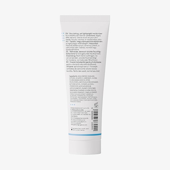 Geek & Gorgeous – Happier Barrier – Lightweight Moisturizer with Squalane, Ceramides & Green Tea Extract – Supports Soft, Hydrated Skin & Barrier Care – For Normal, Dry & Combination Skin – 1.69 oz