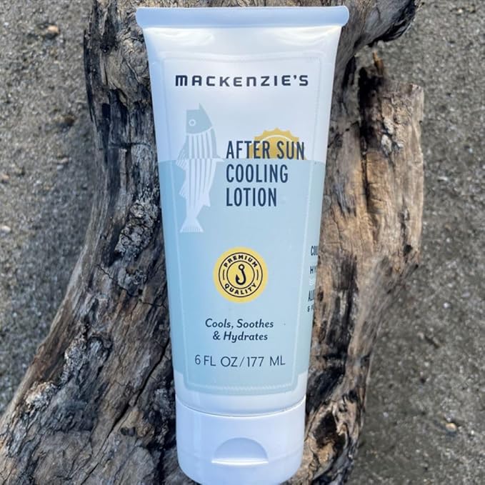 MacKenzie's After Sun Cooling Lotion - Gifts for Men - Gifts for Fishermen - Gifts for Cooks - Gifts for Gardeners - Natural Body Lotion - Cooling Lotion - 6 oz