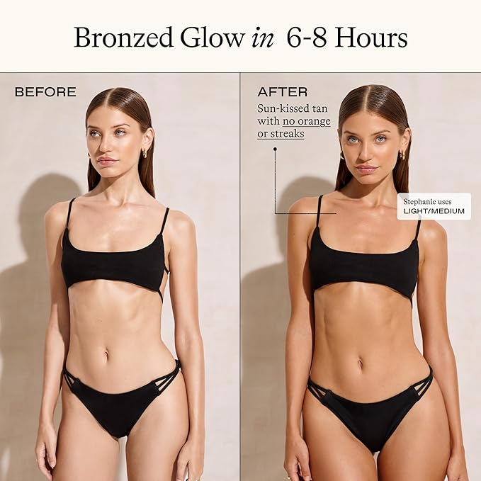 Sun Bronzed Gradual Self Tanning Lotion Australian Made 6.8 fl.oz | Moisturizing & Firming Self Tanner with Peptides | Streak-Free Luxe Sunless Tanner With Vetiver & Santal | Everyday Humans
