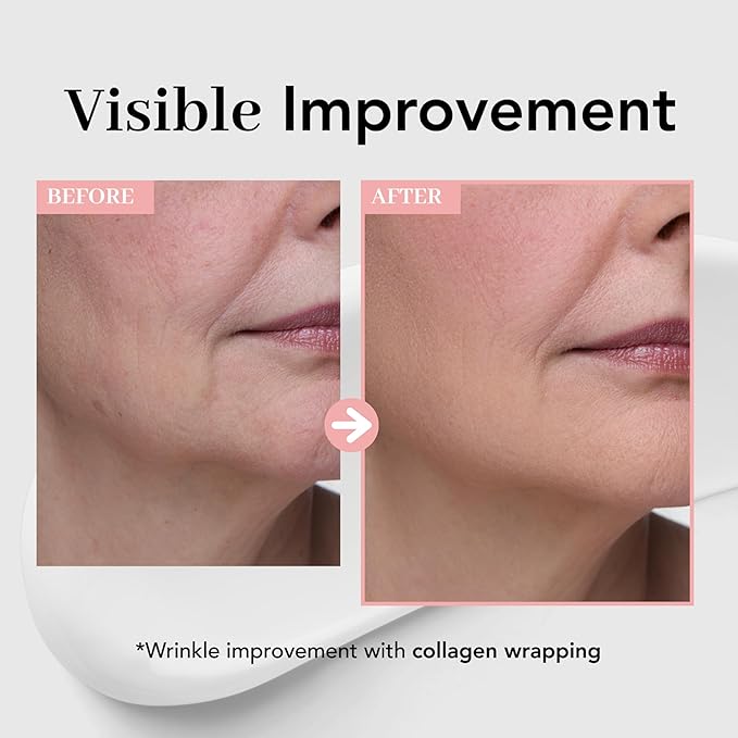 NOWATER Collagen Wrapping Mask for Glass Skin – Peel Off Korean Skincare with Hydrolyzed Collagen & 6 Peptides, Firming Anti-Aging Face Mask, Hydrating & Lifting (2.4 fl.oz)