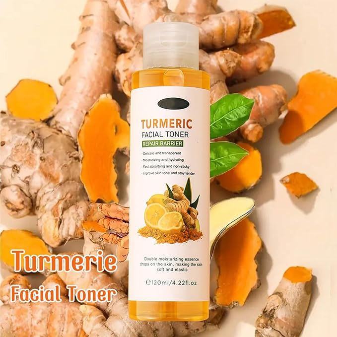 Turmeric Toner, Long-Lasting Hydration, Soothing, Evens Skin Tone for Face Hydrating Facial Toner for Women, Moisturizing Face for Dry Oily Skin 4.22 oz
