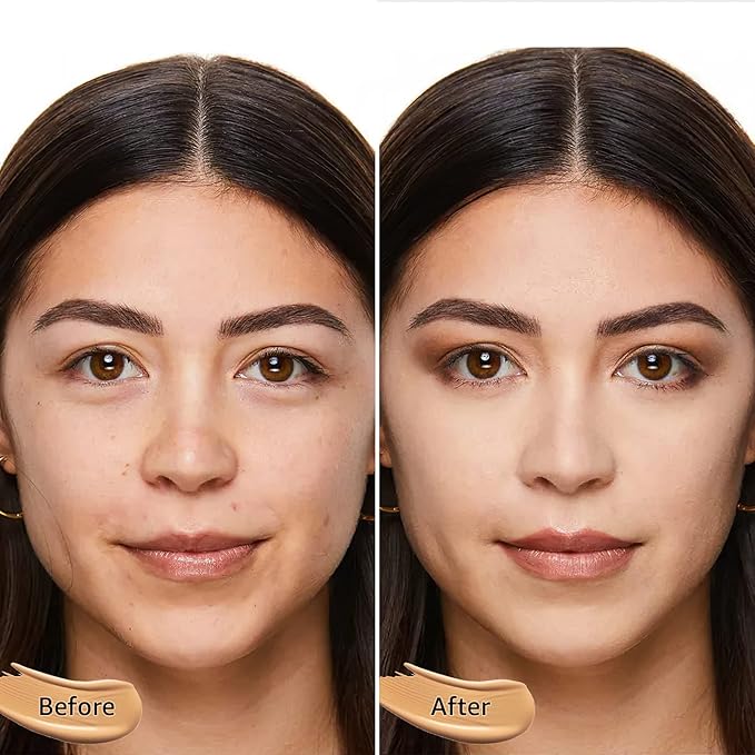 Air Cushion BB Cream Foundation - Mushroom Head CC Cream Concealer Makeup Base Water & Sweat-Proof, Create Flawless and Natural Look for All Skin Types (Natural)