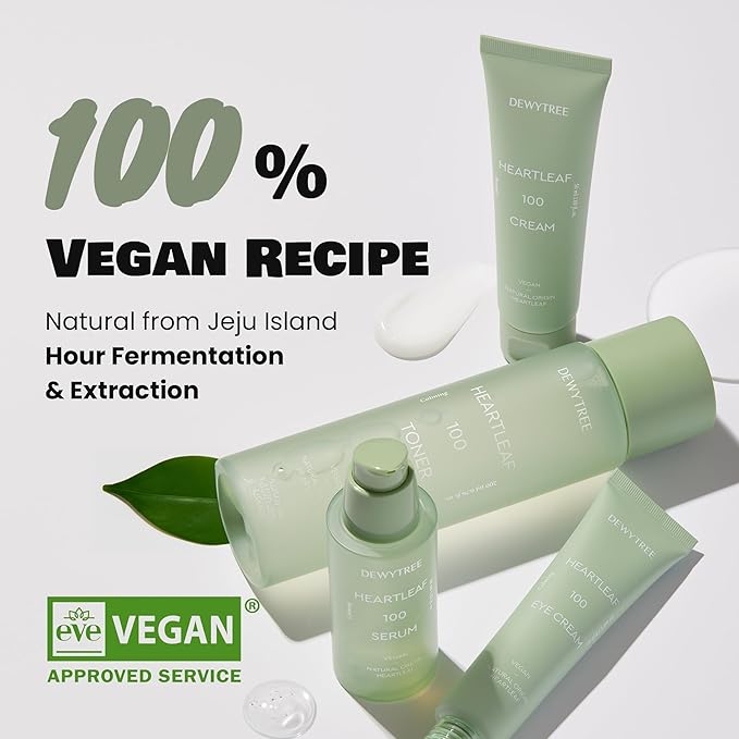 DEWYTREE Heartleaf 100 Vegan Moisturizing Toner w/ Plant Extracts Hydrating Toner for Dry Skin & All Skin Types Korean Toner for Face Aging Skin Care for Women Pore Minimizer Skin Toner (6.76 fl oz)