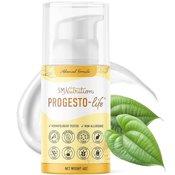 SMNutrition Advanced Progesto-Life Balancing Skin Cream for Women 4oz | Cosmetic Skin Cream | Dermatologist-Tested, Hypoallergenic & Cruelty-Free | 96 Applications