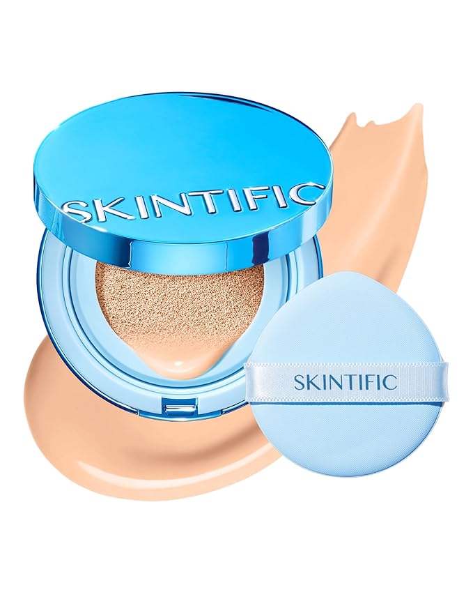 Velvet Matte Cushion Foundation Blue #02 Ivory| Full Coverage,12H Oil Control,Ideal for Oily & Combination Skin,Waterproof,Long-Lasting, Lightweight, Hydrating,Transfer-Proof