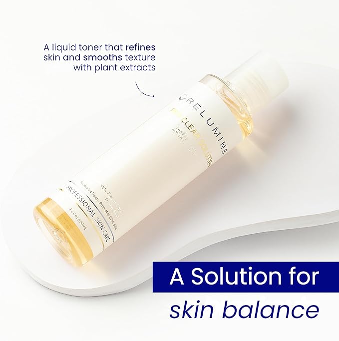 Relumins Clear Skin Toner with Salicylic Acid, Neem Extract & Pear Ferment – Balancing Facial Toner for Smooth, Hydrated & Refreshed Complexion – Gentle Daily Skincare Gift - 100ml