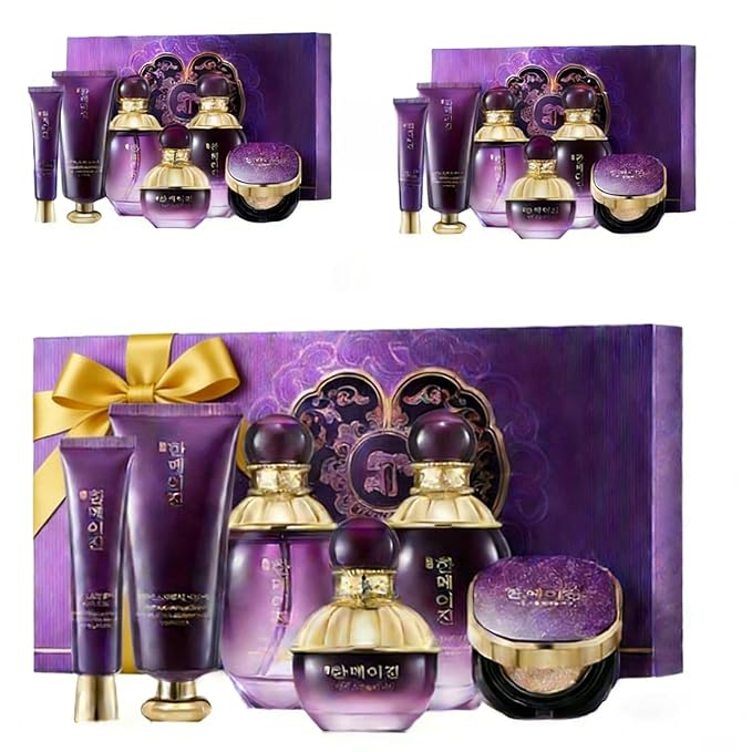 2 Sets Korean- Style Skin Care Set for Women - Face Care with Collagen,Snail Mucin Skincare Kit - Moisturize and Nourish the Skin - Include Toner, Cleanser, Lotion, Eye Cream, Face Cream, BB Cream