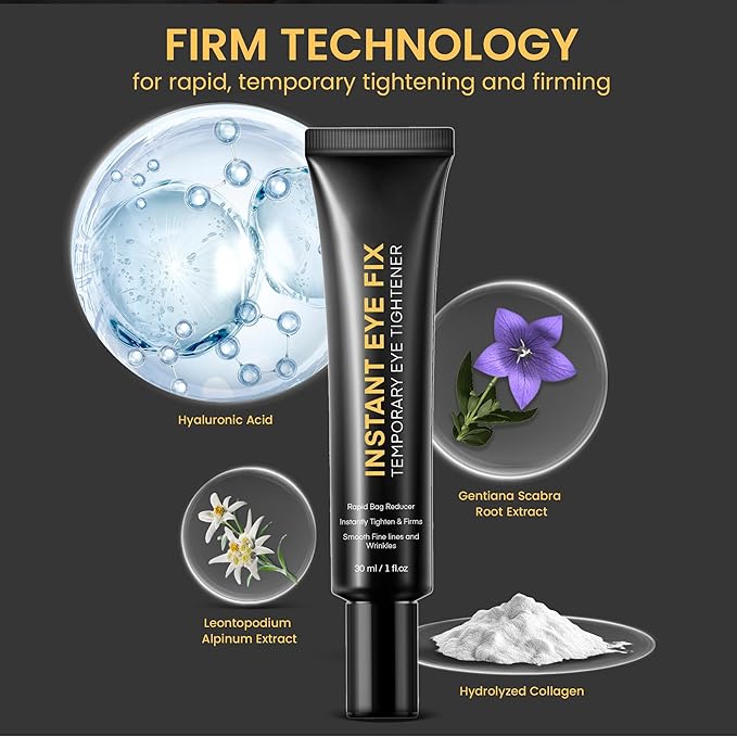 Temporary Instant Eye Tightener Cream: Instant Reduces Under-Eye Bags, Dark Circles Puffiness, Anti Aging Fine Lines, Firm Under Your Eyes