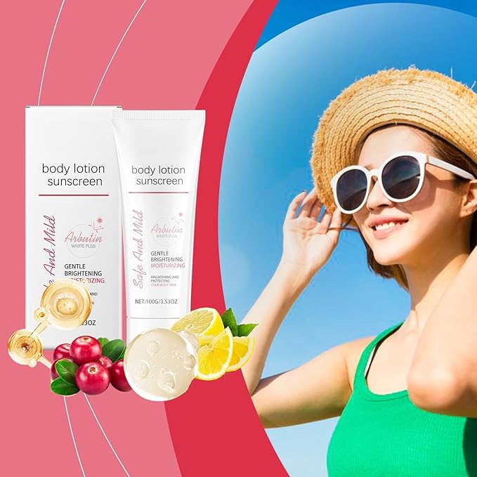 Body Sunscreen Lotion, Moisturizer Sun Screen, Lightweight under Makeup, Travel Essentials, Summer Essentials, Skin Care, Sunscreen for Body