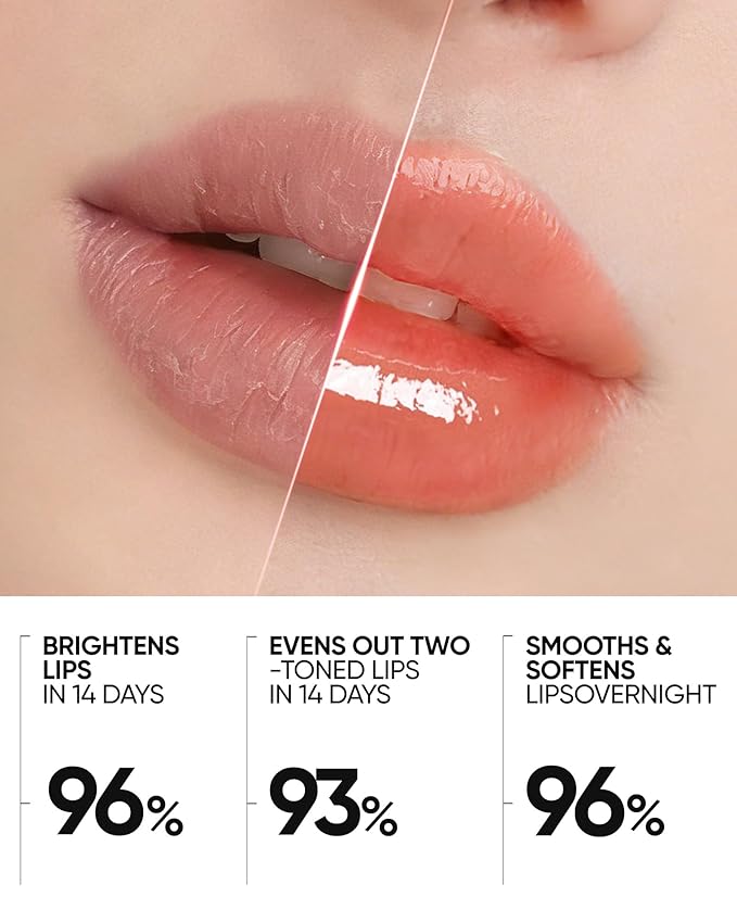 Peptide Brightening Lip Serum, Hydrating & Plumping Tinted Lip Gloss, Moisturizing Lip Balm with Polypeptides & Squalane for Glossy Sheer, Smooth Lips(05 Peach Rose)