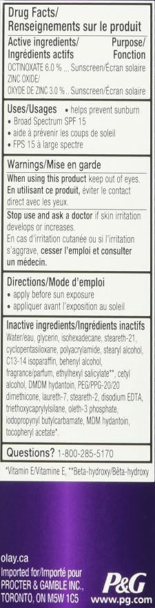 Olay Face Moisturizer, Age Defying Classic Daily Renewal Lotion,With Sunscreen,Classic,4 oz,(Pack of 2)