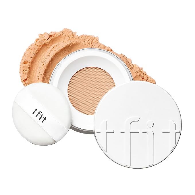 Translucent Set Finishing Powder - Sebum Control Face Loose Powder, Matte & Silky Finish, Lightweight, Long-lasting, Korean Makeup Setting Powder (2.2 Dark Beige, 0.24 Oz.)