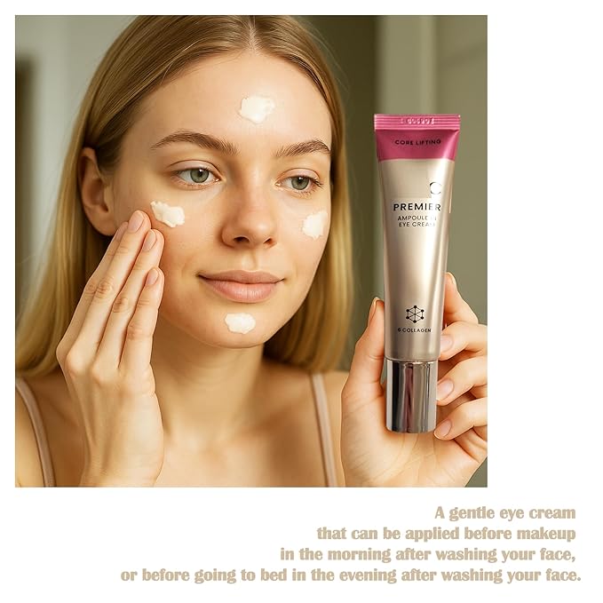 Premier Ampoule in Core Lifting Eye Cream, Quick moisturizing charge & Deep nutrition eye cream, Moisturizing Anti-Aging Cream, 40ml (4 SET)