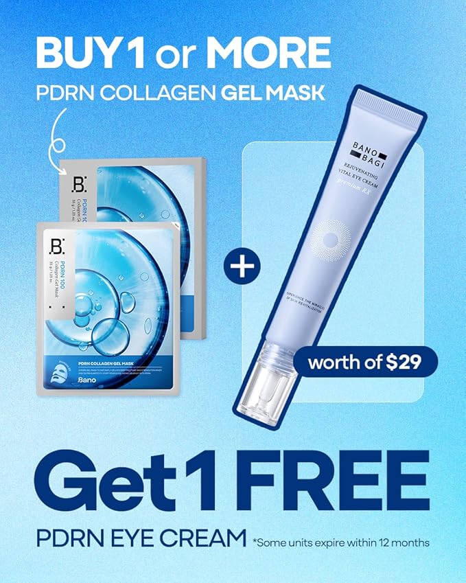 Banobagi PDRN Eye Cream – Under Eye Cream for Puffiness and Bags, Korean Skin Care with Centella, Panthenol & b-PDRN | Firming & Hydrating, Fragrance-Free, 0.5 fl oz