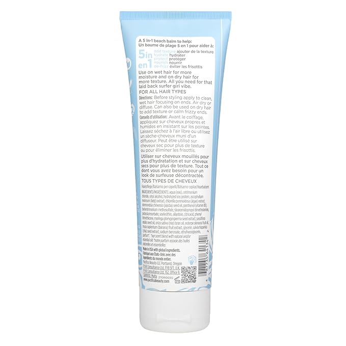 Pacifica Salty Waves Beach Hair Balm by Pacifica for Unisex - 4 oz Balm