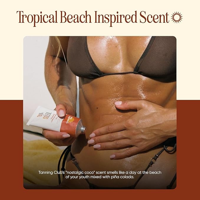 Tanning Club Sun Care Duo – Tan De Soleil SPF 6 Tanning Lotion (100 ml) & After Tan Lotion with Hyaluronic Acid (150 ml) – Hydrating Pre & Post Sun Set for Radiant, Sun-Kissed Skin