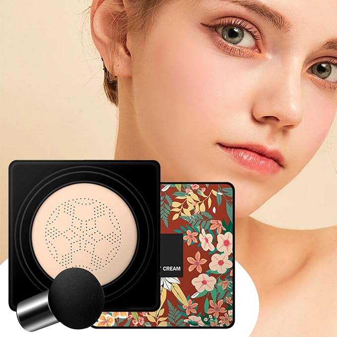 Bb Cream Cushion Foundation - BB Cream, Head Air CC Creams, Waterproof Makeup Foundation | Sweat-Proof | Makeup Primer With s Brush For Even Skin Tone