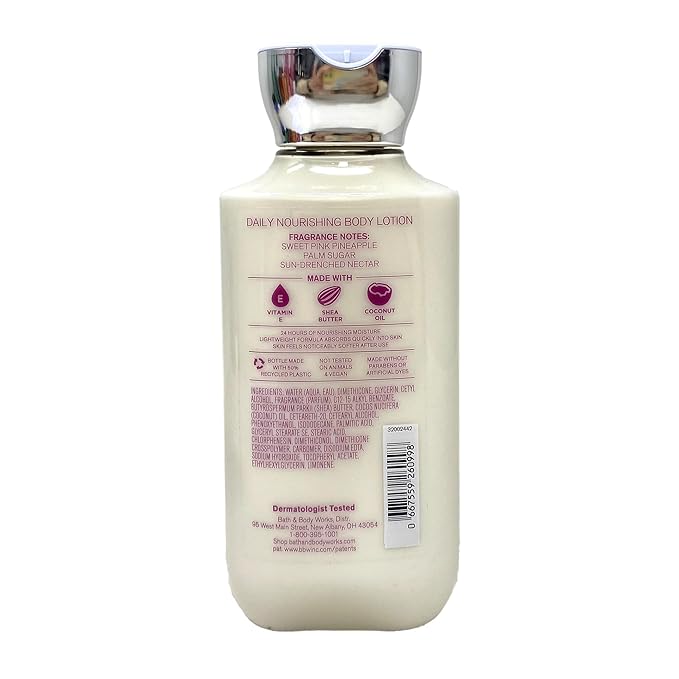 Bath & Body Works Costa Rica Pink Pinapple Sunrise Deluxe Gift Set - Body Cream, Fragrance Mist, Body Wash and Body Lotion - with a Wild Jasmine Bar Soap - Full Size