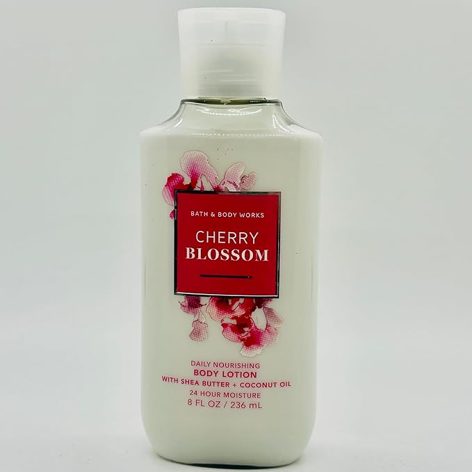 Bath & Body Works Signature Collection Cherry Blossom Body Lotion 8 Fl. Oz. New Packaging