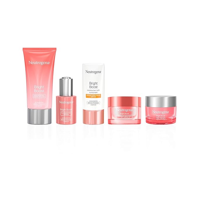 Neutrogena Bright Boost Overnight Recovery Gel Cream with Neoglucosamine, Brightening Nighttime Moisturizer, Oil-Free & Non-Comedogenic, 1.7 oz