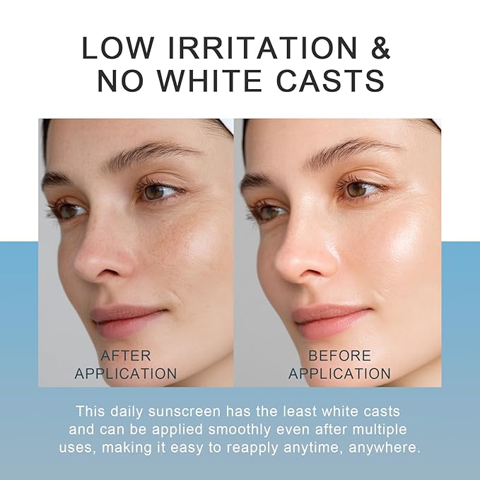 Centella Sunscreen, SPF 50, Hyalu Cica Water-Fit Sun Serum, Lightweight Sunscreen with Plant Extract, Long Lasting Protection and UV Defens, No White Cast, Hydrating and Non-Greasy