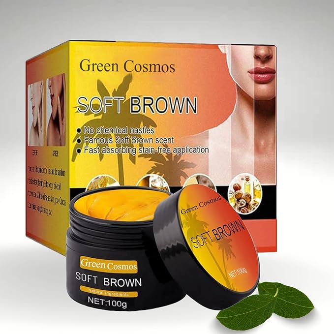 Tanning Gel, Soft Brown Intensive Tanning Gel, Best Self Tanner, Tanning Cream for Outdoor Sun, Achieve Natural Tan Skin, Self Tanning Cream, Tan Bed Cream, (100g)