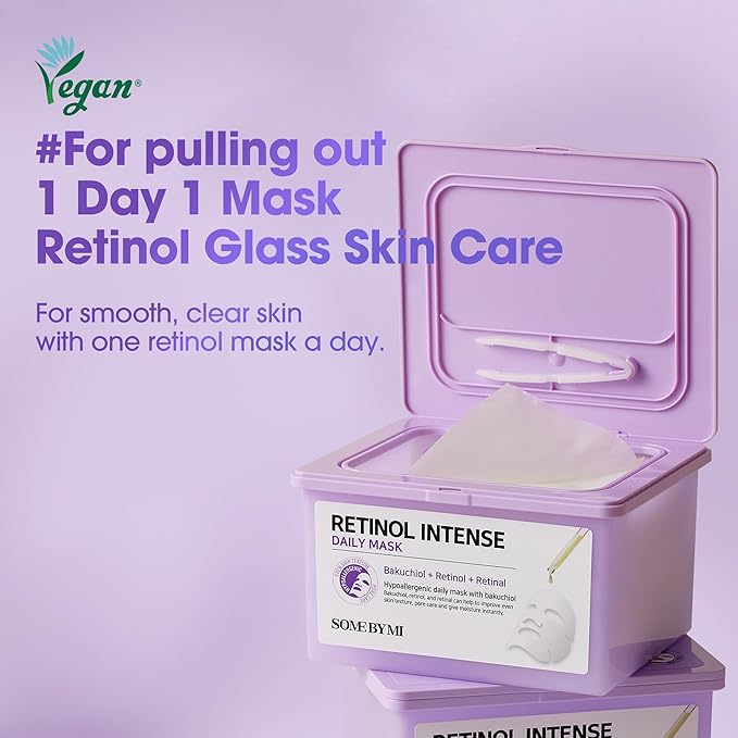 SOME BY MI Retinol Bakuchiol Bubble Toner & Retinol Intense Daily Mask