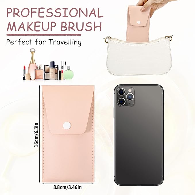8 Sets Mini Makeup Brushes Bulk, Mini Makeup Brush Set for Bachelorette Party Favors Wedding Bridesmaid Proposal Gifts, Make up Brushes Include Face Eyeshadow Blush Eyebrow Liner Mascara