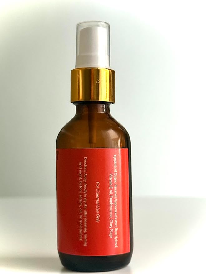 TNT Mist Organic Tightening & Toning Facial Spray, Hydrating Skin Toner, Calming and Rejuvenating Formula