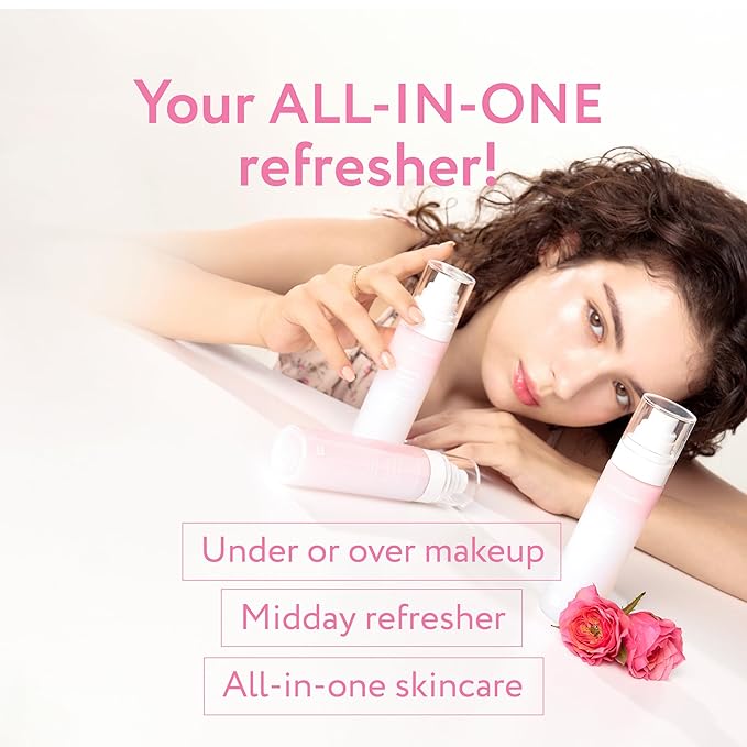 Face Republic Effortless Glass Skin - Blooming Essence Rose Mist + Purity Sun Essence | All In One Mist for Instant Glass Skin | SPF 50+ Broad Spectrum UV Sunscreen | Vegan Korean Skin care