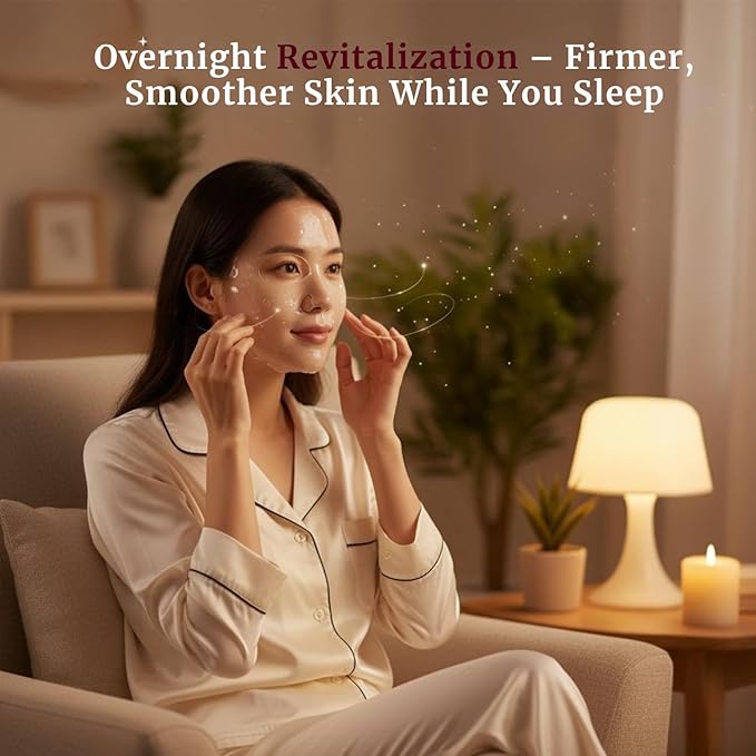 Korean Overnight Collagen Face Mask (4 PACKS) - Hydrating Deep Collagen Mask for Women - Anti-Aging Bio-Collagen Real Deep Mask - Glass Skin Facial Treatment