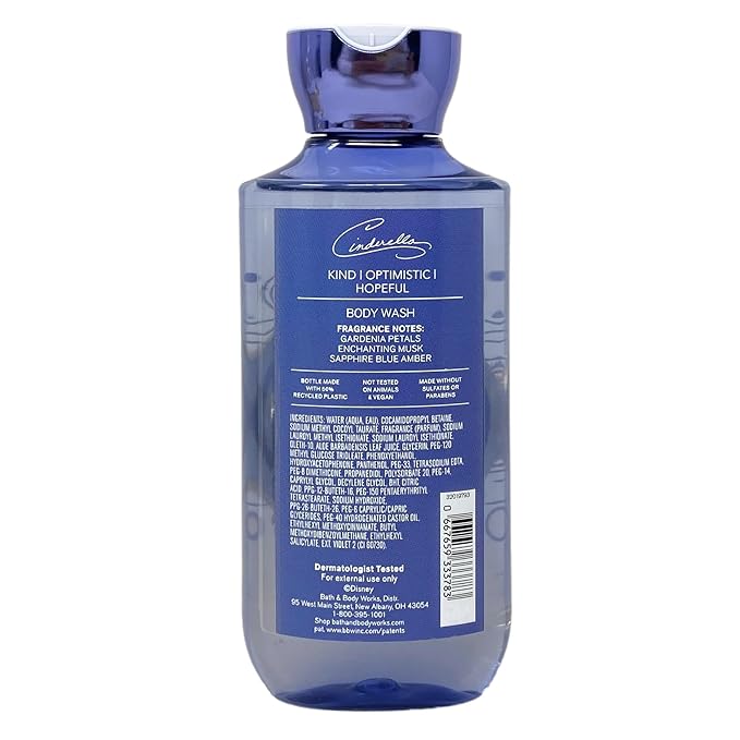 Bath & Body Works Limited Edition Princess Collection Cinderella Trio Gift Set - Fragrance Mist, Body Cream and Shower Gel - with a Wild Jasmine Bar Soap - Full Size