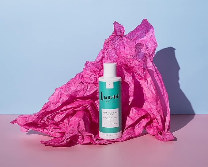 Pore Minimizing Toner by Lunar Glow, containing Niacinamide & Hyaluronic Acid 6.8 Fl Oz / 200ml