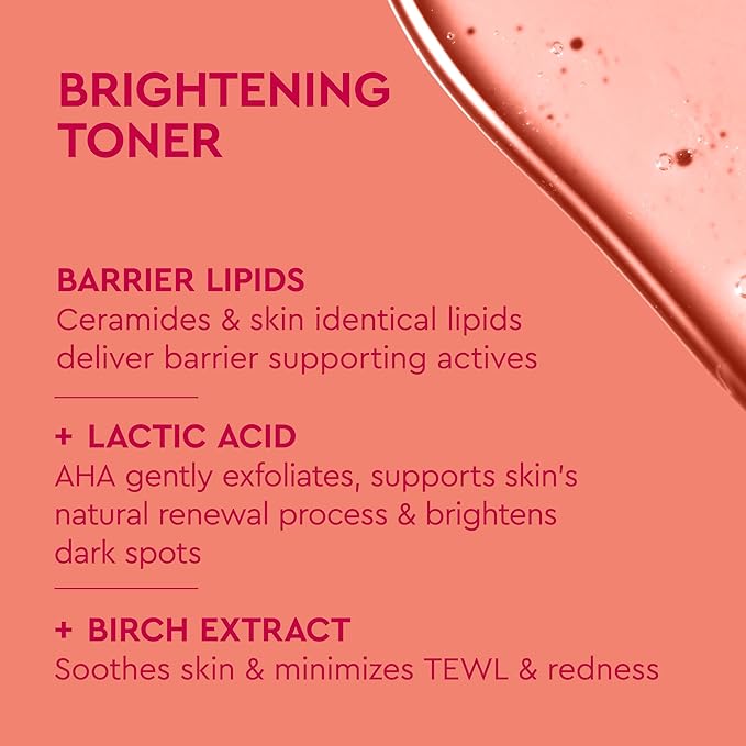 BYOMA Brightening Toner & Body Lotion Bundle - Exfoliating Face Toner + Moisturizing Body Cream with Niacinamide & Azelaic Acid - Hydrates, Evens Tone & Supports Barrier - 5.07 + 13.52 fl oz