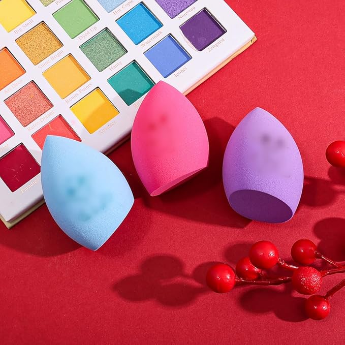 Cosmic Baby Makeup Brushes Set 5 Pcs with 3 Pcs Makeup Sponge – Foundation Powder Concealers, Eye Shadows, Blush Make Up Brush