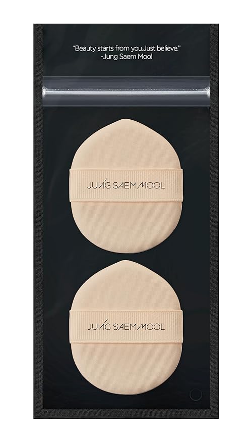 JUNG SAEM MOOL Cushion Puff | Easy-Tap Foundation Puff (2pc)