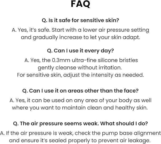 [PODL] Air-Pump Silicone Facial Cleansing Brush | Soft Manual Face Scrubber | 0.3mm Ultra-Fine Bristles, Micro-Bubble Makeup Deep Clean | Exfoliating Pore Care for Blackheads | Korean Skincare Tool