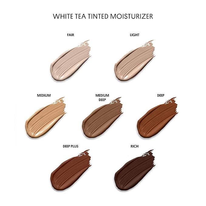 Winky Lux White Tea Tinted Moisturizer SPF 30 - Buildable Coverage with Facial SPF, Lightweight Sunscreen for Face, Naturally Radiant Finish, Long Lasting Coverage with Vitamin E, Deep
