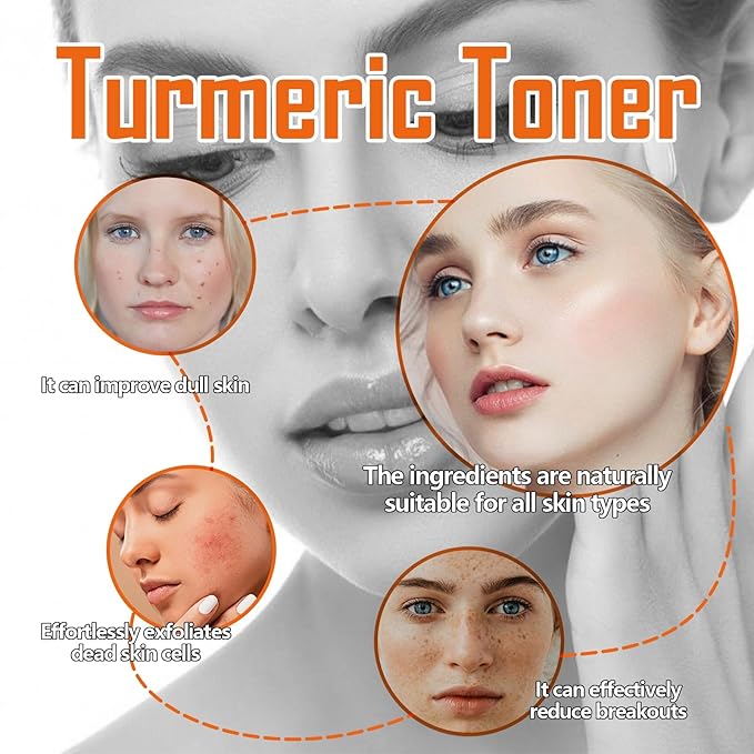 Turmeric Toner For Face - Deep Hydration, Brightening & Firming, Moisturizing To Smooth Skin, Even Tone, Reduce Redness(1PCS)