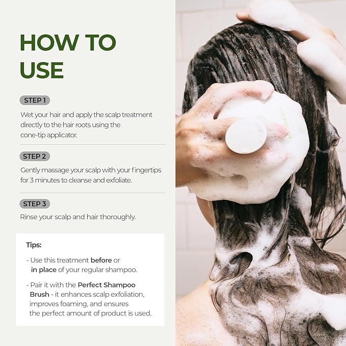 STEAMBASE Tea Tree Scalp Water Scaler | Scalp Exfoliator for Itchy Dry Flaky Scalp, Buildup Remover, Treatment for Excess Sebum Oily Greasy Hair | Korean Hair Care Products, Travel Size, 1.69 fl oz