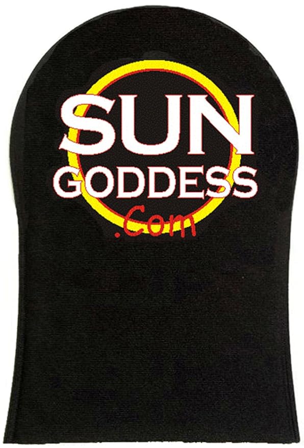 Sun Goddess - NINE (9) Sunless Self Tanning Lotion Samples + 1 Sunless Self Tanning Applicator Mitt + 1 Pair Sunless Self Tanning Application Gloves - Sun Goddess - Best Sunless Self Tanner Lotion